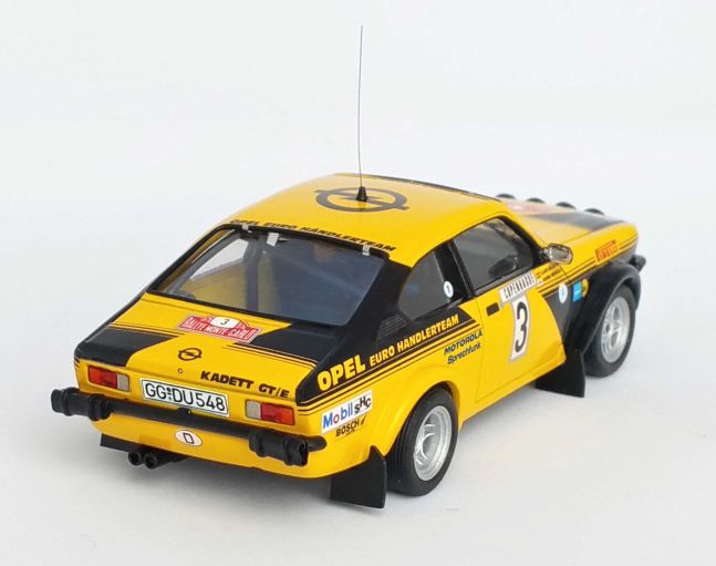 Available To Order – Opel Kadett GT/E #3 Monte Carlo Rally 1976 Hannu Mikkola/Claes Billstam (Resin) 1:43 (TRO DSN05)