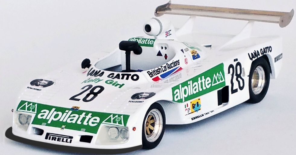 Available To Order – Osella PA8 24H Le Mans 1980 Lella Lombardi Mark Thatcher 1:43 (TRO DSN080)