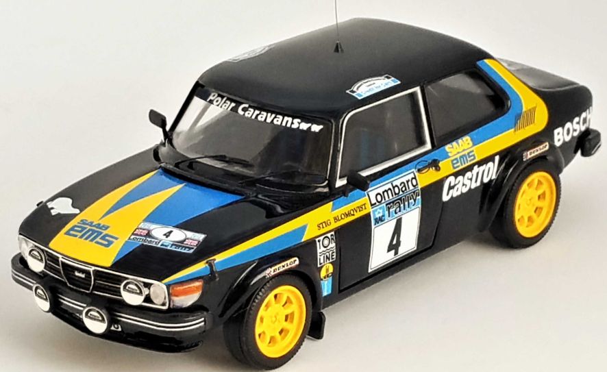 Available To Order – Saab 99 2nd RAC Rally 1976 Stig Blomqvist/ Hans Sylvian 1:43 (TRO DSN26)
