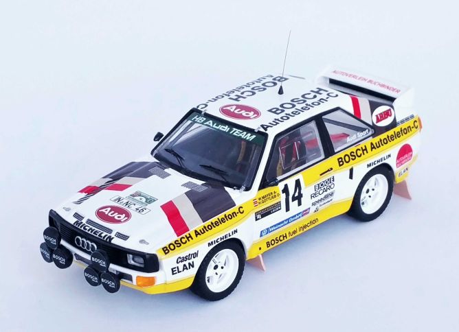 Available To Order – Audi Sport Quattro Int. Steiermark Rallye 1985 Walter Mayer/Harald Gottlieb 1:43 (TRO RRAT05)