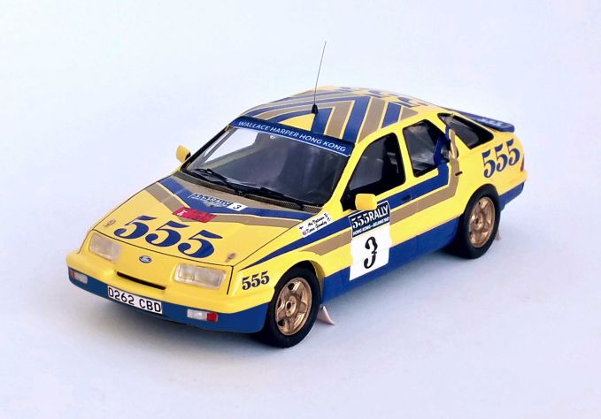 Available To Order – Ford Sierra XR4x4 #1 3rd Hong Kong Beijing Rally 1987 Stig Blomqvist/Bruno Berglund 1:43 (TRO RRMRS05)