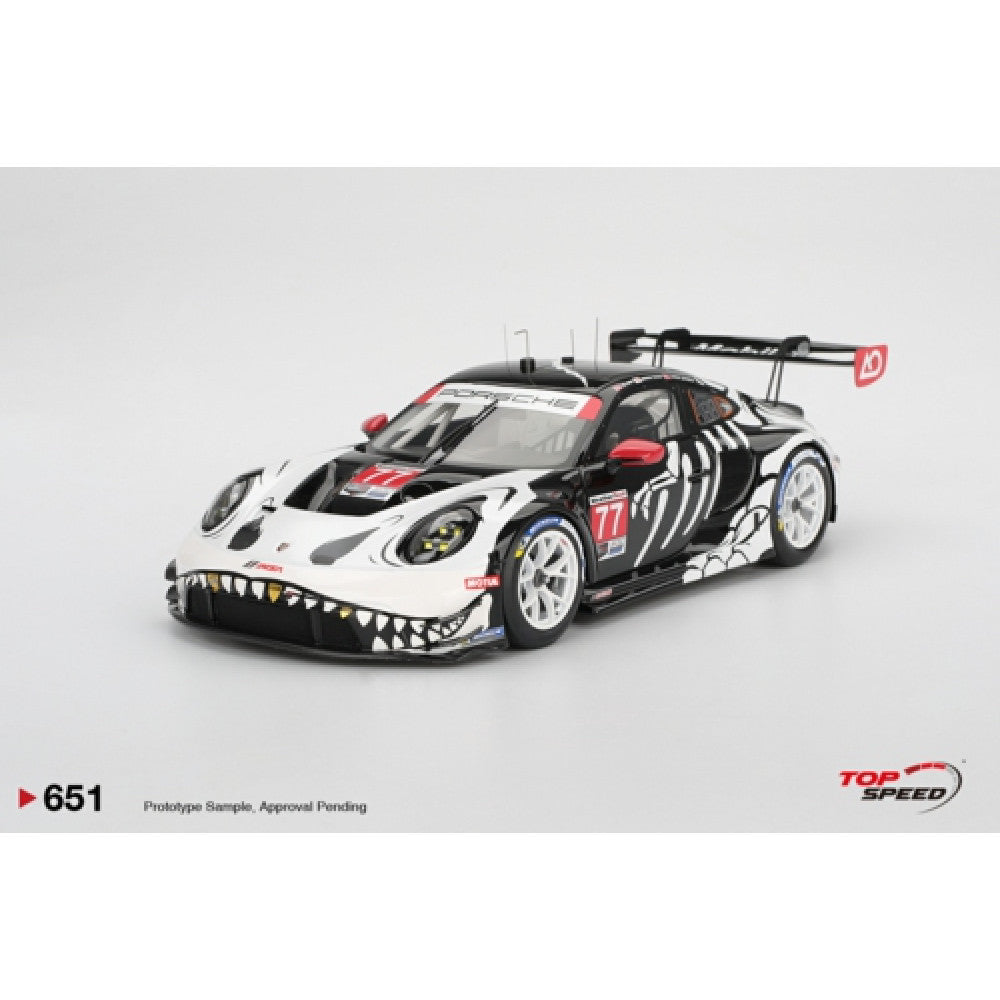 Available To Order – TS0651 - 1:18 PORSHE 911 GT3 R NO.77 AO RACING 2025 IMSA PETIT LE MANS TOPSPEED Model (TS0651)