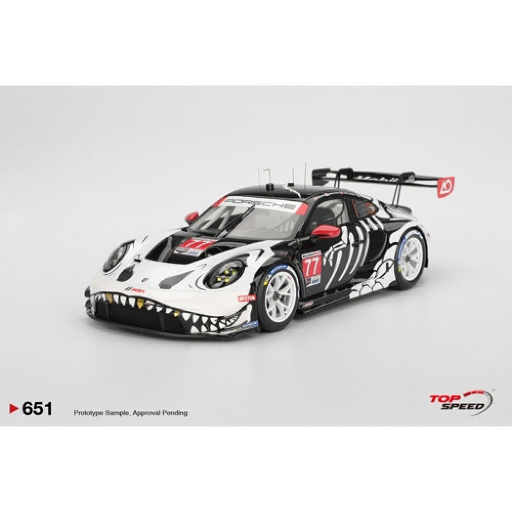 Pre-Order - 1:18 TOP SPEED Porshe 911 GT3 R No.77 AO Racing 2025 IMSA Petit Le Mans TS0651 Stocks Due Apr / May 2026