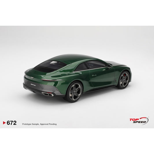 Pre-Order - 1:18 Top Speed Bentley Batur Scarab Green TS0672 Stocks Due Aug / Sept
