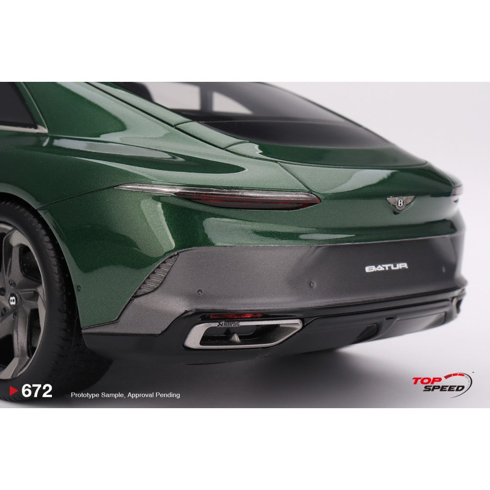 Pre-Order - 1:18 Top Speed Bentley Batur Scarab Green TS0672 Stocks Due Aug / Sept