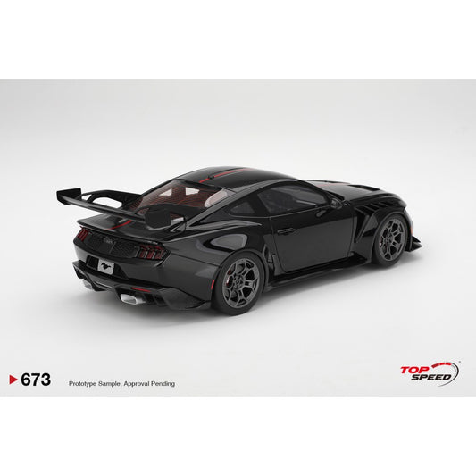 Pre-Order - 1:18 Top Speed Ford Mustang GTD Shadow Black TS0673 Stocks Due Aug / Sept