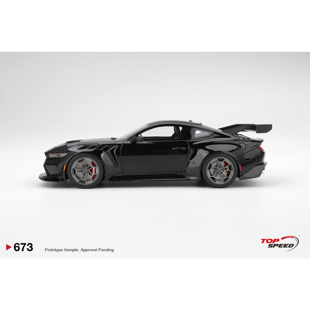Pre-Order - 1:18 Top Speed Ford Mustang GTD Shadow Black TS0673 Stocks Due Aug / Sept