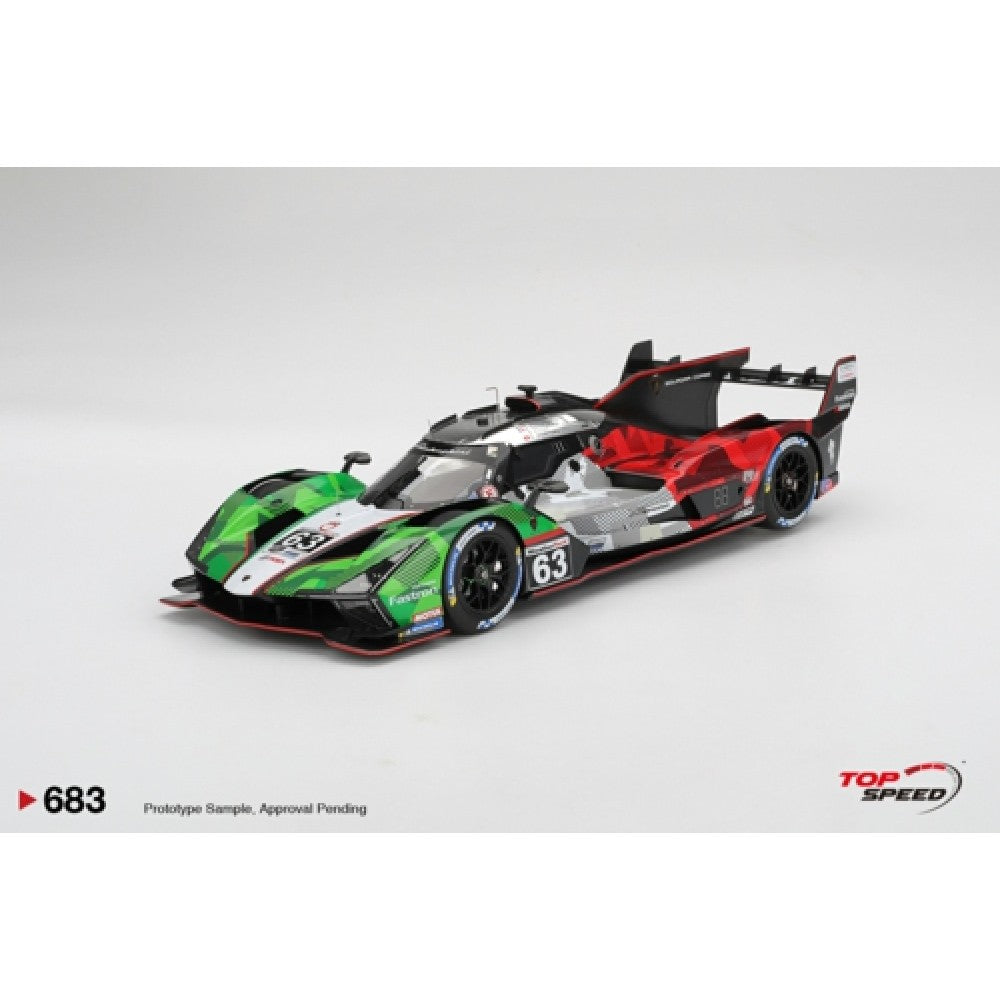 Pre-Order - 1:18 TOP SPEED Lamborghini SC63 No.63 Automobili Lamborghini Squadra Corse 2025 IMSA Daytona 24 Hrs TS0683 Stocks Due Mar / Apr 2026
