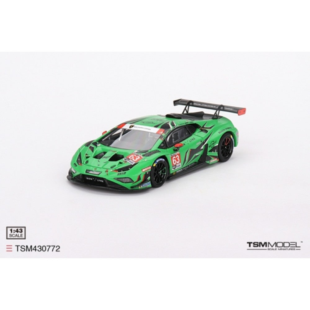 THIS ITEM IS AVAILABLE TO ORDER FROM OUR SUPPLIER - 1:43 TSM TSM430772 LAMBORGHINI HURACAN GT3 EVO2 NO.63 IRON LYNX 2023 IMSA DAYTONA 24 HRS