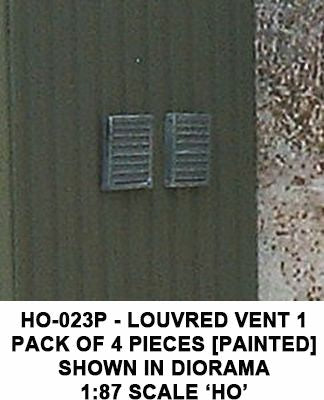 Louvered vent 1 (Painted) HO – diecast model