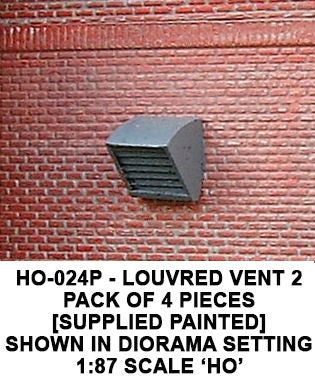 Louvered vent 2 (Painted) HO – diecast model