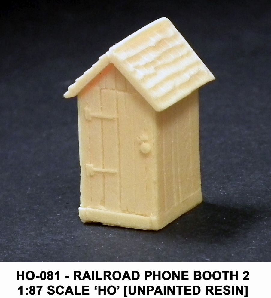 RR Phone booth 2 HO – diecast model