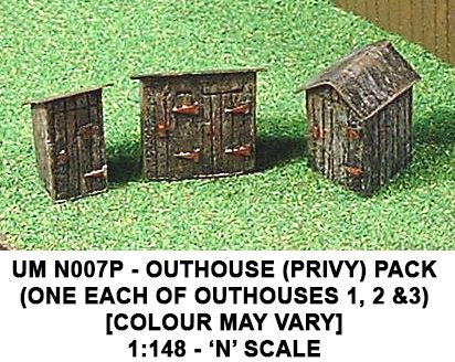 Outhouse pack 1 (Painted) N – diecast model