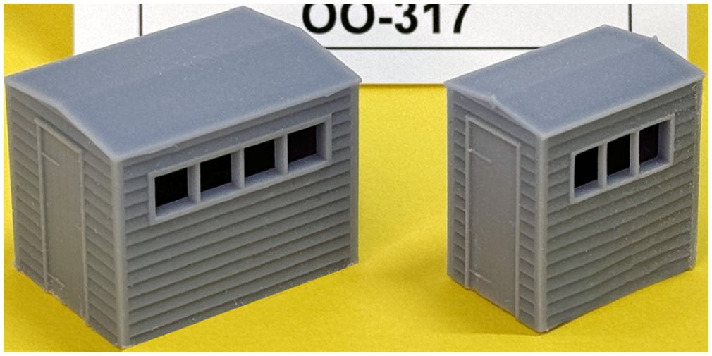 Garden Sheds (2 Different Types) OO – diecast model