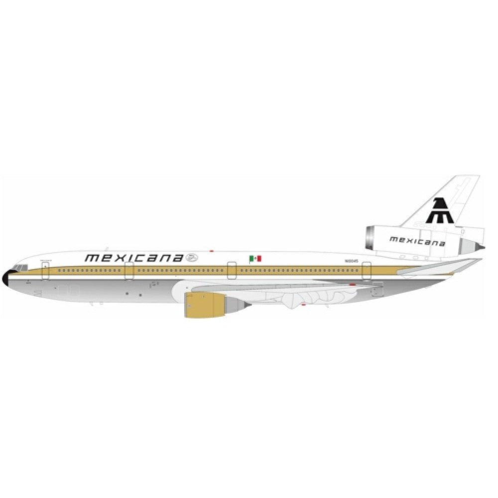 THIS ITEM IS AVAILABLE TO ORDER FROM OUR SUPPLIER - 1:200 WB MODELS WBDC10045P MEXICANA MCDONNELL DOUGLAS DC-10-15 N10045 POLISHED 60 YEARS