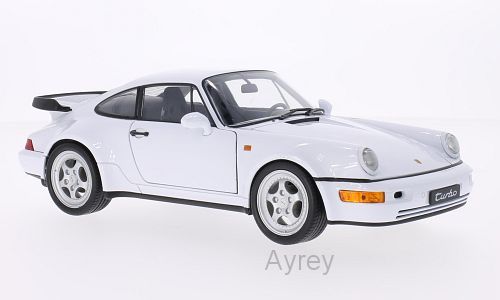 Available To Order – Porsche 911(964) Turbo - White 1:18 Welly Model (WEL 18026W)
