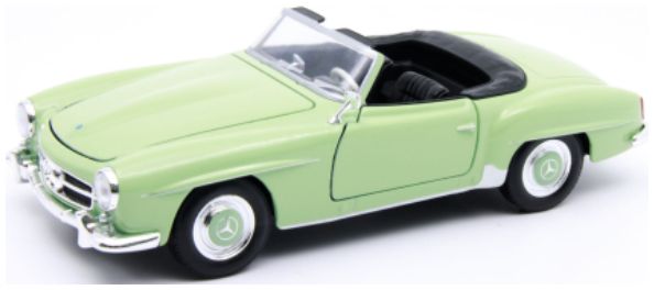 Available to Order – Mercedes 190 SL (W121) Light Green/Black 1955 1:24 (WEL 24118G)