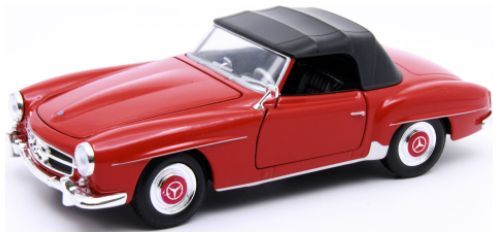 Mercedes 190 SL (W121) Closed Top Red/Black 1:24 Welly Model