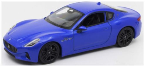 Available To Order – Maserati Gran Turismo Folgore Blue 2023 1:24 Welly Model (WEL 24125B)