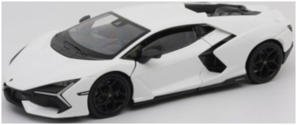 Available To Order – Lamborghini Revuelto White/Black 1:24 Welly Model (WEL 24126W)