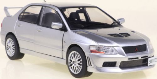 Available to Order – Mitsubishi Lancer Evolution VII Silver RHD 2001 1:24 (WHI 124204)