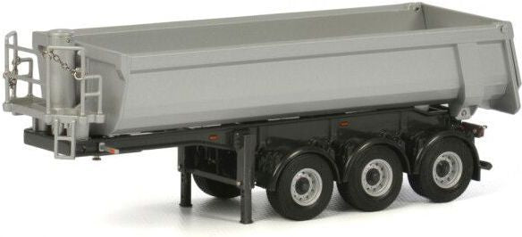 Halfpipe Trailer 3 axle - Silver 1:50 WSI Models Model