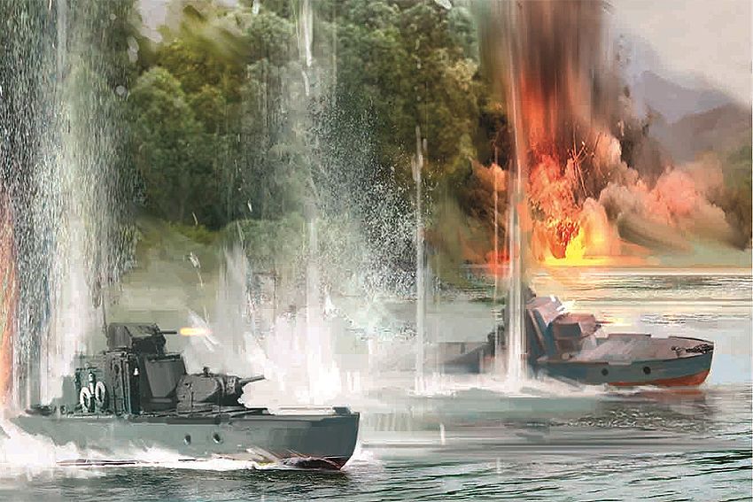 Available To Order – Soviet Armoured Boat 1:350 Zvezda Model (ZVE 6164)
