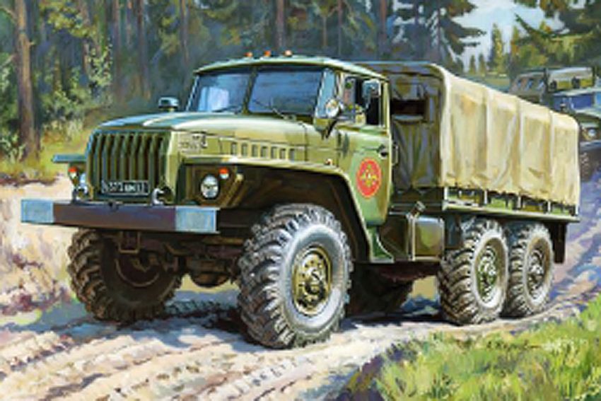 Available To Order – Ural Truck 1:100 Zvezda Model (ZVE 7417)