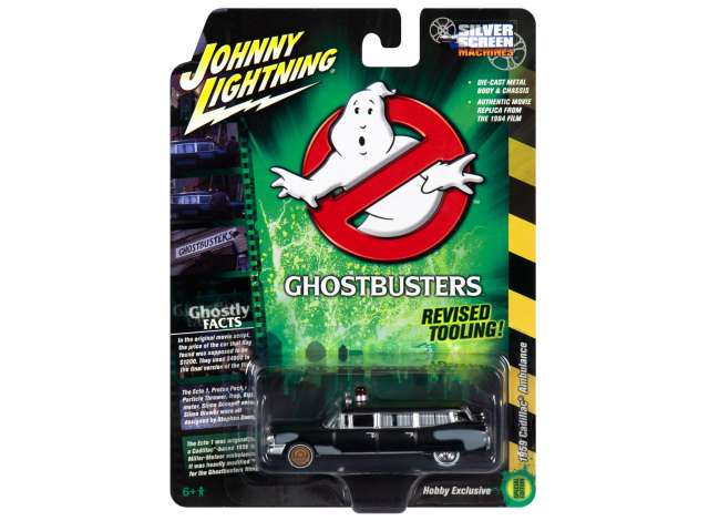1:64 JOHNNY LIGHTNING JLSS005 1959 GHOSTBUSTERS PROJECT PRE-ECTO CADILLAC AMBULANCE