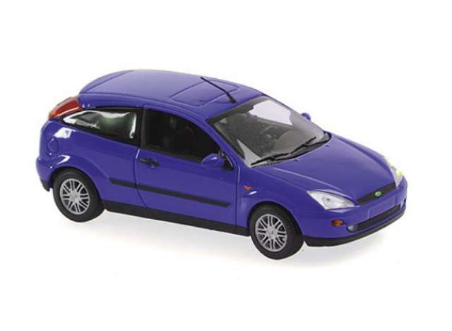 Available To Order – 1998 Ford Focus 2-Door, Blue Metallic 1:43 Maxichamps Model (MC940087000)