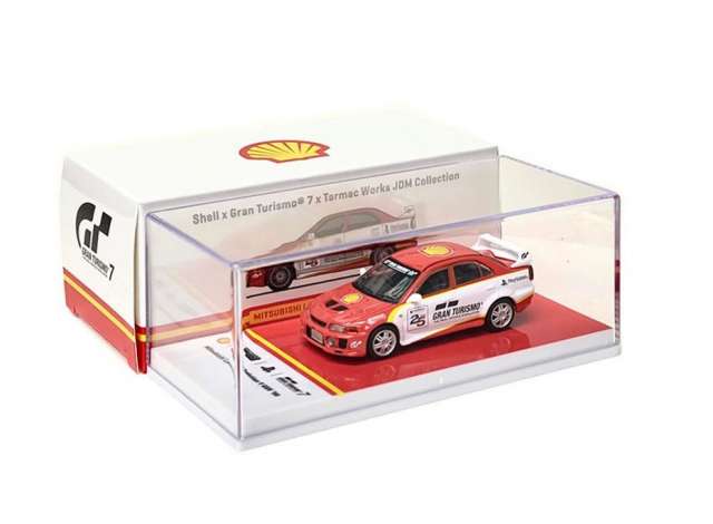 1:64 TARMAC TC-T64-012SS22 1998 MITSUBISHI LANCER EVOLUTION V GSR RED/WHITE SHELL