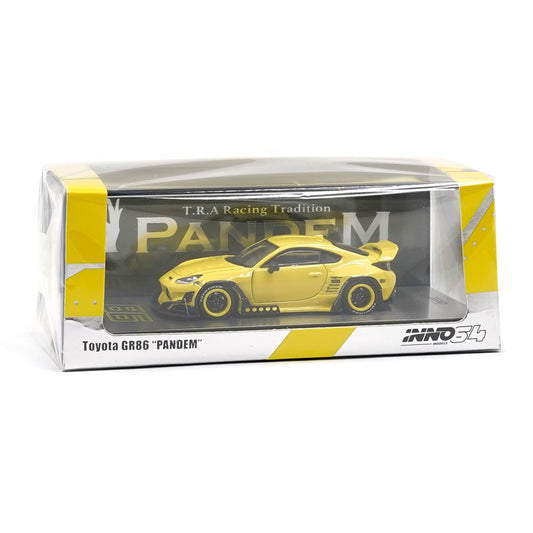 1:64 INNO64 Toyota GR86 Pandem Yellow IN64-GR86P-YL