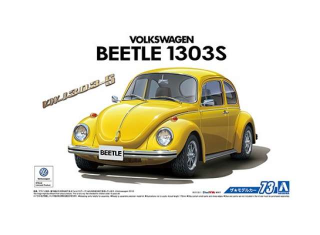 1973 Volkswagen 13AD Beetle 1303S, plastic modelkit 1:24 Aoshima Model