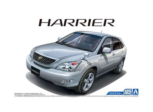 #105 Toyota HARRIER GSU30W 350G, plastic modelkit 1:24 Aoshima Model