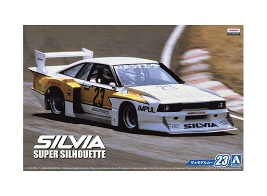 #23 1982 Nissan KS110 Silvia Super Silhouette, plastic modelkit. 1:24 Aoshima Model