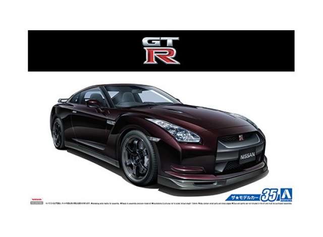 2009 Nissan R35 GT-R V Spec, plastic modelkit 1:24 Aoshima Model