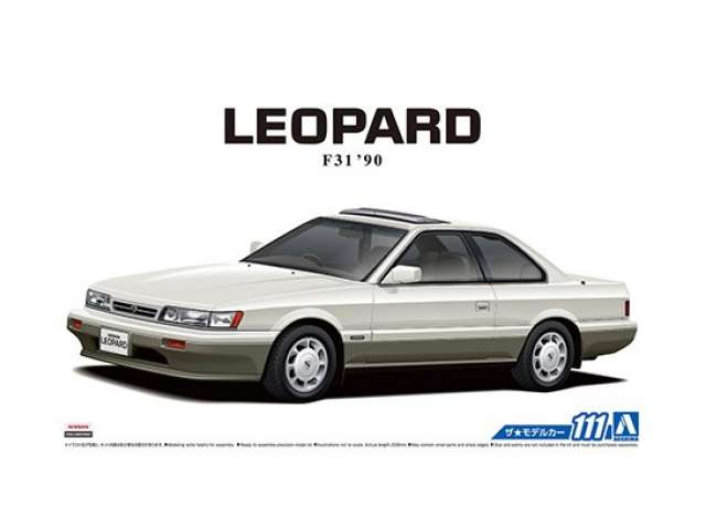 #111 1990 Nissan Leopard UF31, plastic modelkit 1:24 Aoshima Model