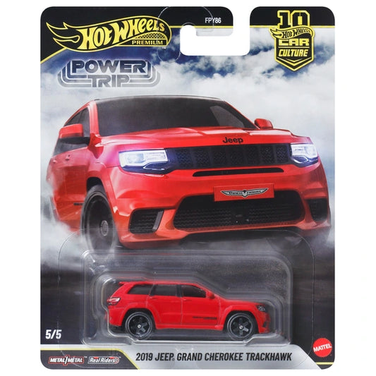 1:64 Hot Wheels Power Trip 5/5 2019 Jeep Grand Cherokee Trackhawk JKF28