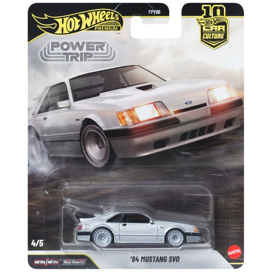 1:64 Hot Wheels Power Trip 4/5 '84 Ford Mustang SVO JKF31