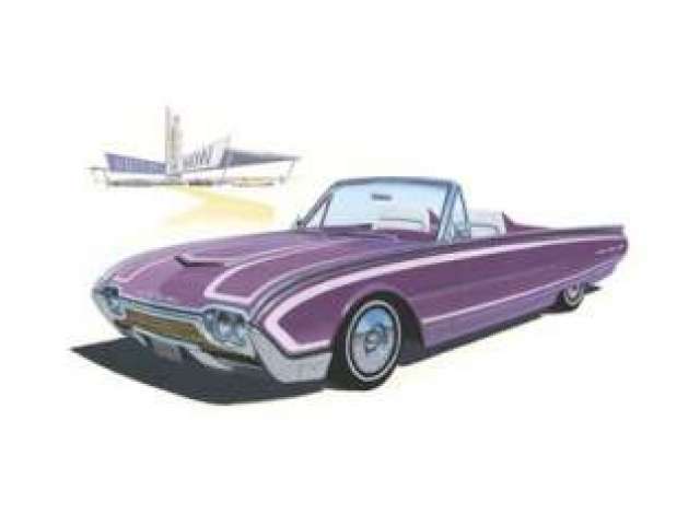 1962 Ford Thunderbird convertible (Plastic modelkit). 1:25 AMT Model
