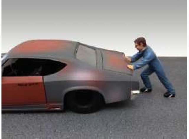Mechanic Ken, blue (Car not included). 1:24 American Diorama Model