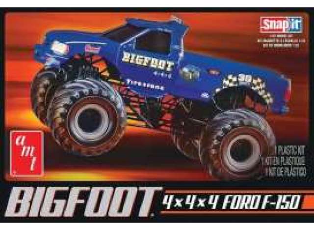 Ford Monster Truck *Big Foot 4x4x4* snap kit, plastic modelkit 1:32 AMT Model