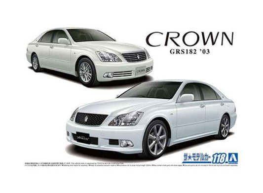 #118 Toyota Crown GRS182 Royal saloon, plastic modelkit 1:24 Aoshima Model