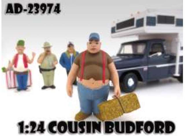 *Trailer Park* Cousin Budford (Caravan Not included, you buy 1 figure). 1:24 American Diorama Model