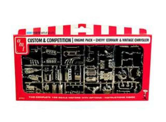 Chrysler & Chevrolet Corvair Motors Parts pack. 1:25 AMT Model