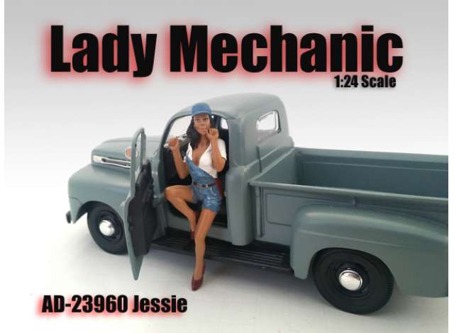 Lady Mechanic *Jessie* 1:24 American Diorama Model