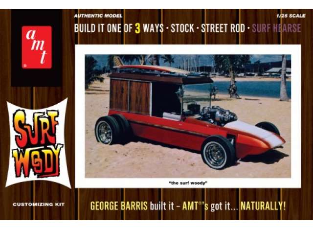 George Barris Surf Woody, plastic modelkit 1:48 AMT Model