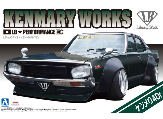 Nissan LB Works Ken Mary 4DRc2015 version, plastic modelkit 1:24 Aoshima Model