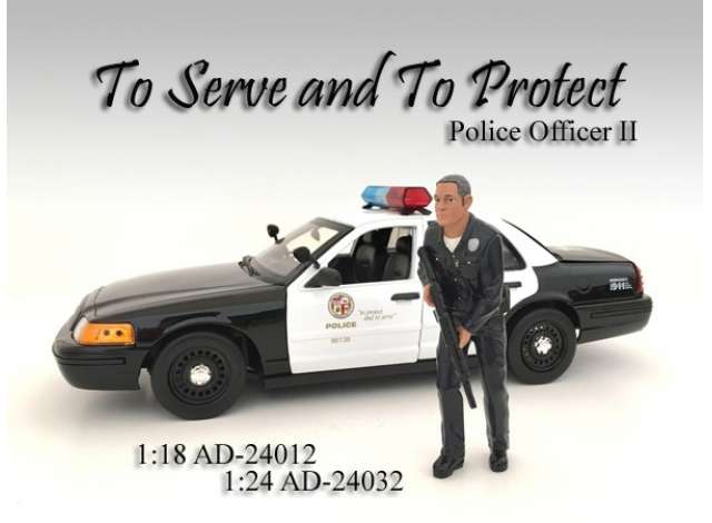 Police Officer II 1:18 American Diorama Model