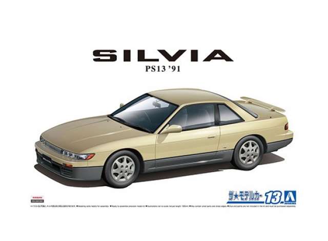 #13 1991 Nissan PS13 Silvia K's DIA-Package, plastic modelkit 1:24 Aoshima Model